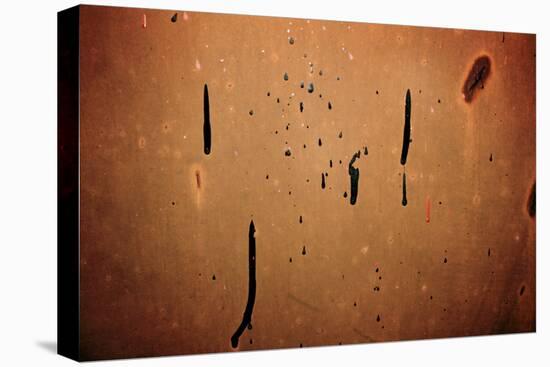 Dried Paint on a Rusted Door-null-Stretched Canvas