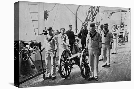 Drill with a Light Gun on Board HMS Camperdown, 1895-Gregory & Co-Premier Image Canvas