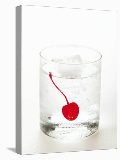 Drink with Ice Cubes and Cocktail Cherry-null-Premier Image Canvas