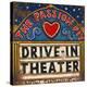 Drive In Theater-Janet Kruskamp-Stretched Canvas