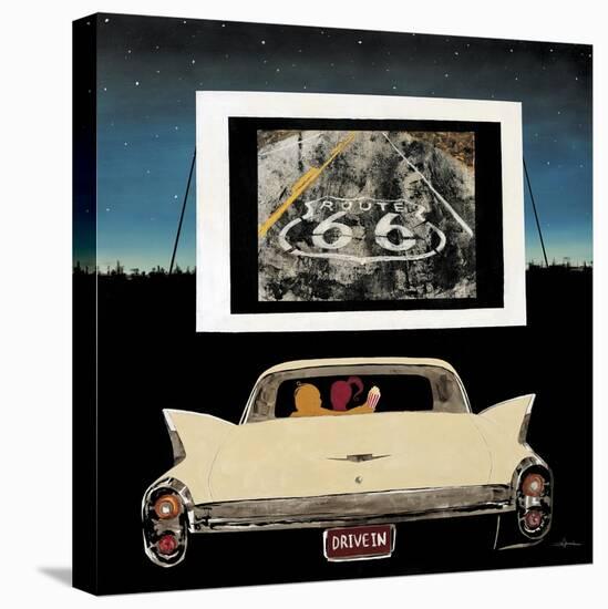 Drive In-Kc Haxton-Stretched Canvas