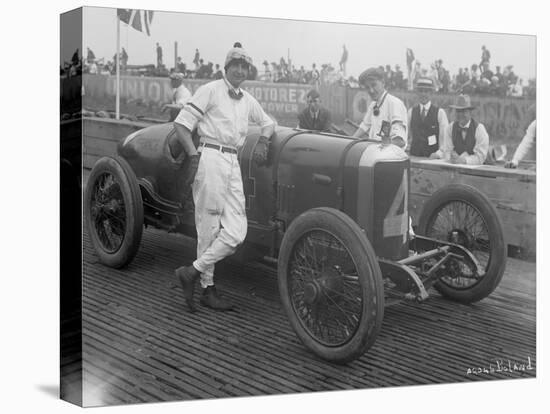 Driver and No.4 Racecar, Tacoma Speedway, Circa 1919-Marvin Boland-Premier Image Canvas