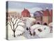 Driving Cows Home in the Snow-Margaret Loxton-Premier Image Canvas