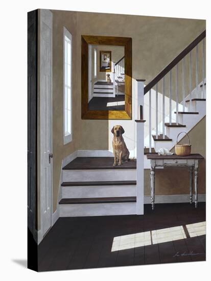 Droste and Dog on Stairs-Zhen-Huan Lu-Premier Image Canvas