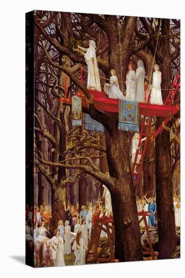 Druids Cutting the Mistletoe on the Sixth Day of the Moon-Henri-Paul Motte-Premier Image Canvas