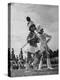Drum Majors For All Girl High School Band Performing-John Phillips-Premier Image Canvas