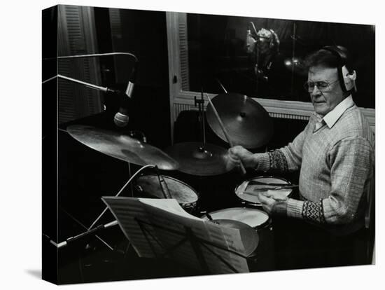 Drummer Bobby Orr at the Ted Taylor Recording Studio, London, 12 January 1988-Denis Williams-Premier Image Canvas