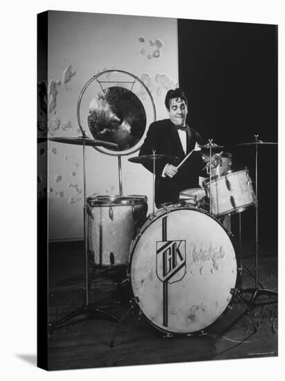 Drummer Gene Krupa Performing at Gjon Mili's Studio-Gjon Mili-Premier Image Canvas