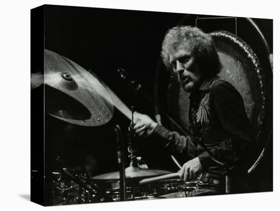 Drummer Ginger Baker Performing at the Forum Theatre, Hatfield, Hertfordshire, 1980-Denis Williams-Premier Image Canvas