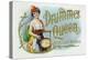 Drummer Queen Brand Cigar Inner Box Label, She Can't Be Beat-Lantern Press-Stretched Canvas