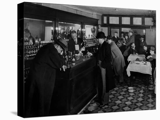 Drunk Male Patron at an Speakeasy in the Business District Protected From Police Prohibition Raids-Margaret Bourke-White-Premier Image Canvas