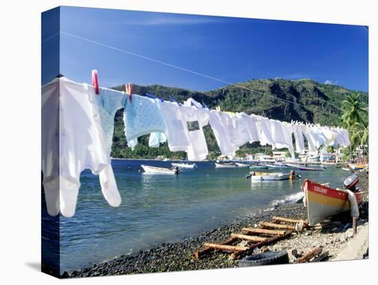 Drying Laundry on the Beach, St. Lucia-Angelo Cavalli-Premier Image Canvas