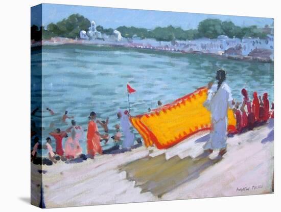 Drying Sari, Pushkar-Andrew Macara-Premier Image Canvas