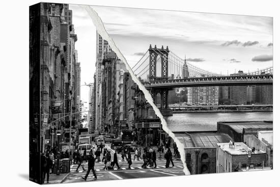 Dual Torn Posters Series - New York City-Philippe Hugonnard-Premier Image Canvas