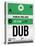 DUB Dublin Luggage Tag 1-NaxArt-Stretched Canvas