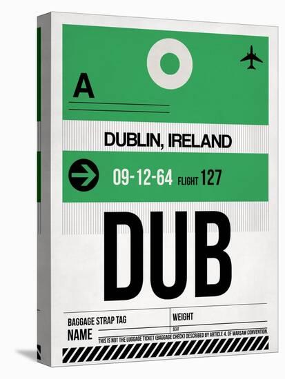 DUB Dublin Luggage Tag 1-NaxArt-Stretched Canvas