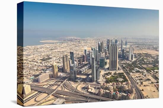 Dubai Cityscape from Burj Khalifa at Sunny Morning, United Arab Emirates.-Petr Vorobev-Premier Image Canvas