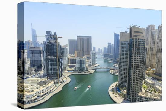 Dubai Marina, Dubai, United Arab Emirates, Middle East-Amanda Hall-Premier Image Canvas