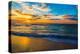 Dubai Sea and Beach, Beautiful Sunset at the Beach-bloodua-Premier Image Canvas