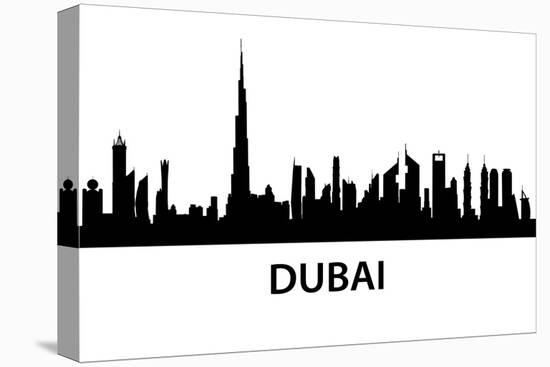 Dubai Skyline-unkreatives-Stretched Canvas