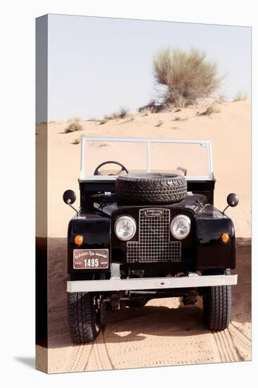 Dubai UAE - Classic Black Land Rover-Philippe HUGONNARD-Premier Image Canvas
