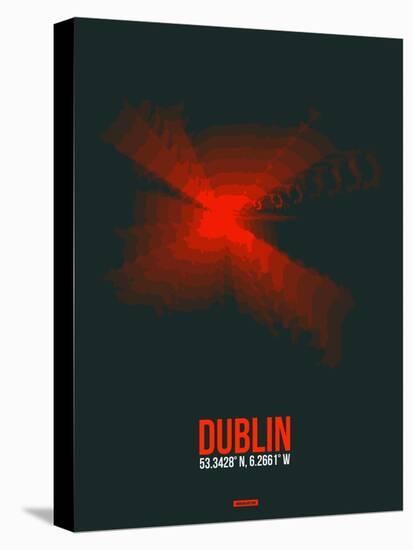 Dublin Radiant Map 3-NaxArt-Stretched Canvas