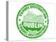 Dublin Stamp-radubalint-Stretched Canvas