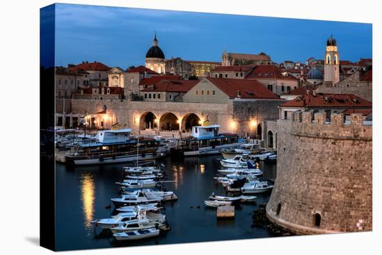 Dubrovnik Harbour, UNESCO World Heritage Site, Croatia, Europe-Karen McDonald-Premier Image Canvas