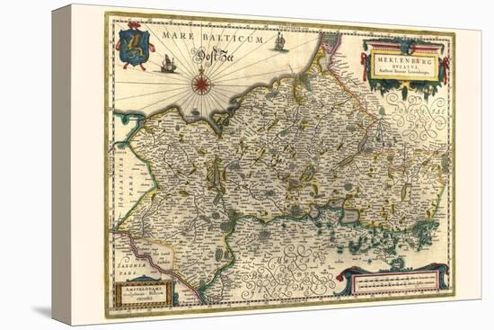 Duchy Of Mecklenburg-Willem Janszoon Blaeu-Stretched Canvas