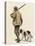 Duck Hunter with His Gun Dog, Circa 1900-null-Premier Image Canvas