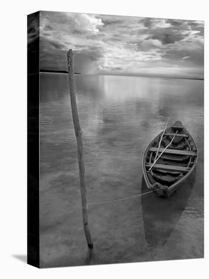 Dug Out Canoe Used by Local Fishermen Pulled Up on Banks of Rio Tarajos, Tributary of Amazon River-Mark Hannaford-Premier Image Canvas