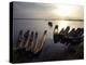 Dugout Canoes on the Congo River, Yangambi, Democratic Republic of Congo, Africa-Andrew Mcconnell-Premier Image Canvas