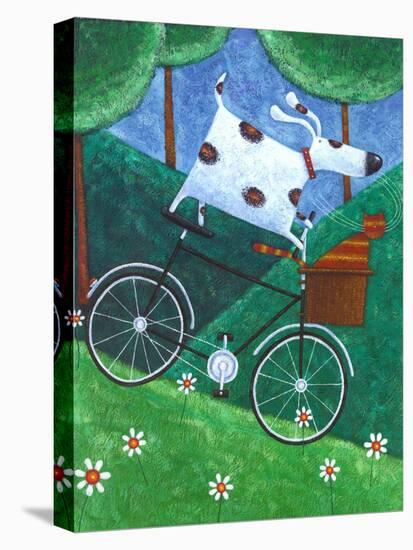 Duke's Bike Ride-Peter Adderley-Stretched Canvas