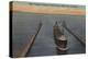 Duluth, MN - View of Freighter Entering Ship Canal-Lantern Press-Stretched Canvas