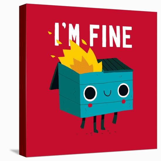 Dumpster Is Fine-Michael Buxton-Stretched Canvas