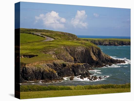 Dunabrattin Head, the Copper Coast, County Waterford, Ireland-null-Premier Image Canvas