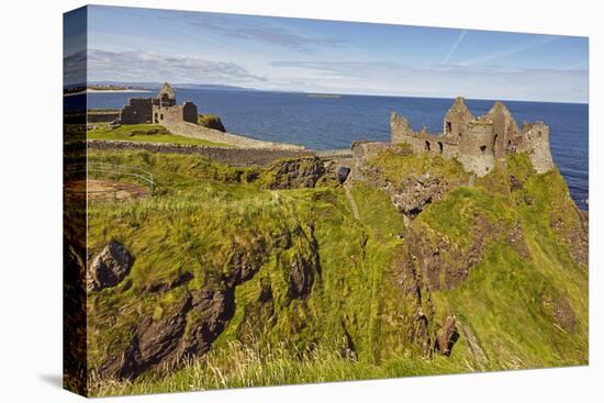 Dunluce Castle, near Portrush, County Antrim, Ulster, Northern Ireland, United Kingdom, Europe-Nigel Hicks-Premier Image Canvas