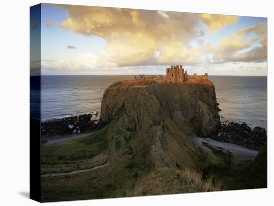 Dunnottar Castle, Dating from the 14th Century, at Sunset, Aberdeenshire, Scotland, United Kingdom-Patrick Dieudonne-Premier Image Canvas