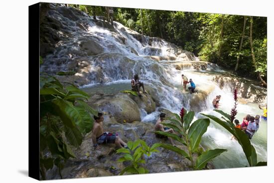Dunns River Falls, Ocho Rios, Jamaica, West Indies, Caribbean, Central America-Doug Pearson-Premier Image Canvas