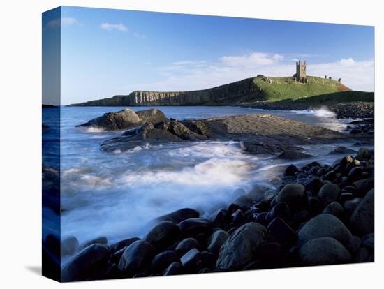 Dunstanburgh Castle, a National Trust Property, from Embleton Bay, Northumberland, England-Lee Frost-Premier Image Canvas