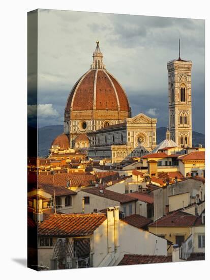 Duomo, Florence Cathedral at Sunset, Basilica of Saint Mary of the Flower, Florence, Italy-Adam Jones-Premier Image Canvas