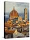 Duomo, Florence Cathedral at Sunset, Basilica of Saint Mary of the Flower, Florence, Italy-Adam Jones-Premier Image Canvas