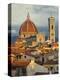 Duomo, Florence Cathedral at Sunset, Basilica of Saint Mary of the Flower, Florence, Italy-Adam Jones-Premier Image Canvas