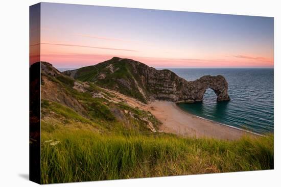 Dusk at Durdle Door, Lulworth in Dorset England Uk-Tracey Whitefoot-Premier Image Canvas