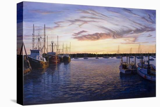 Dusk at Stonington Harbor-Bruce Dumas-Premier Image Canvas