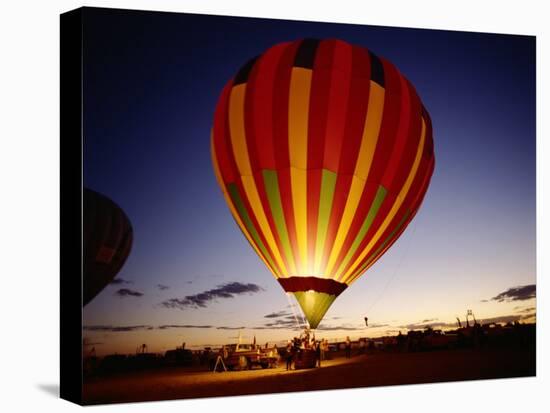 Dusk, Colorful Hot Air Balloon, Albuquerque, New Mexico, USA-null-Premier Image Canvas