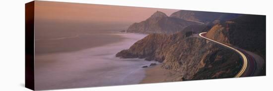 Dusk Highway 1 Pacific Coast CA USA-null-Premier Image Canvas