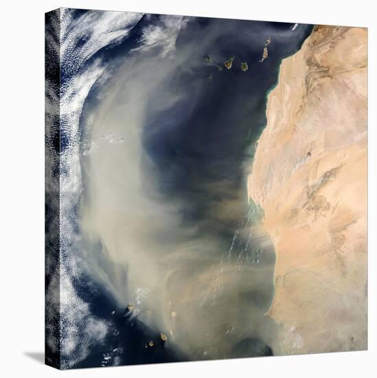 Dust Storm Over the Cape Verde Islands-PLANETOBSERVER-Premier Image Canvas