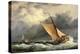 Dutch Cargo Boats in Rough Sea-Edward William Cooke-Premier Image Canvas