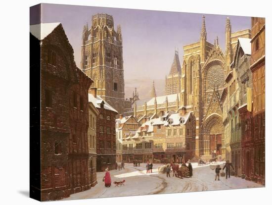 Dutch Cathedral Town-Heinrich Hansen-Premier Image Canvas